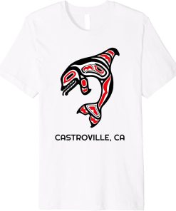 Castroville, CA Native American Orca Killer Whale Premium T-Shirt