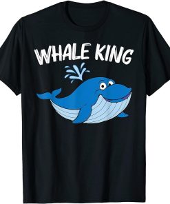 Funny Whale Art For Men Dad Orca Narwhal Blue Whales T-Shirt