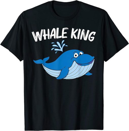 Funny Whale Art For Men Dad Orca Narwhal Blue Whales T-Shirt