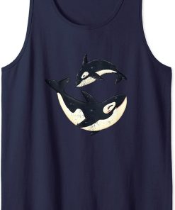 Cute Orcas Design Funny Sea Animal Whale Orca Men Women Tank Top