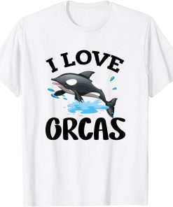 I Love Orcas Orca T-Shirt